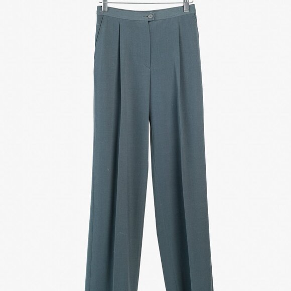 Emporio Armani Minimalist Grey-Green Trousers